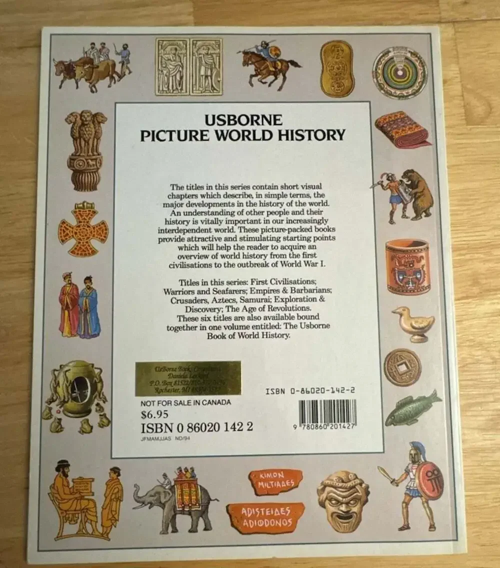 Set of 3 Usborne Picture World History Books: First Civilisations, Empires & Bar
